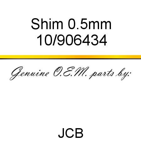 Shim, 0.5mm 10/906434