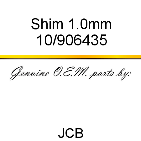 Shim, 1.0mm 10/906435