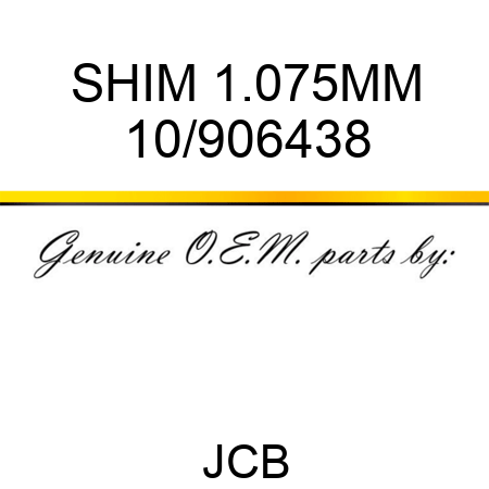 SHIM 1.075MM 10/906438