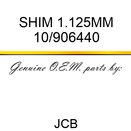 SHIM 1.125MM 10/906440