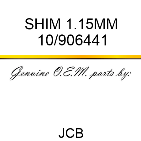 SHIM 1.15MM 10/906441