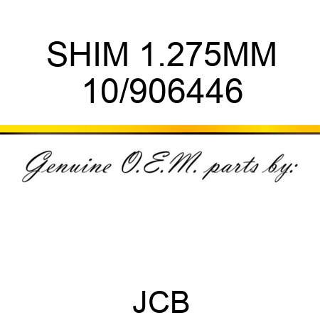 SHIM 1.275MM 10/906446