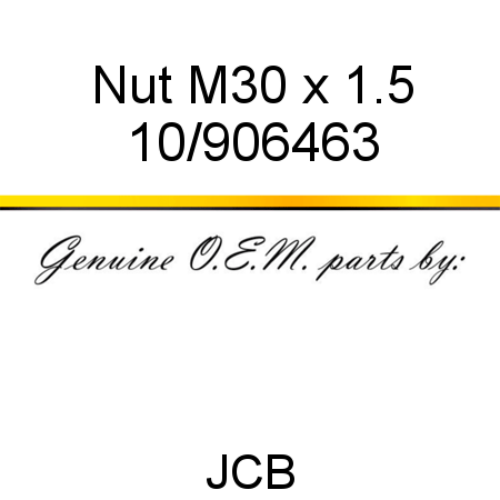 Nut, M30 x 1.5 10/906463