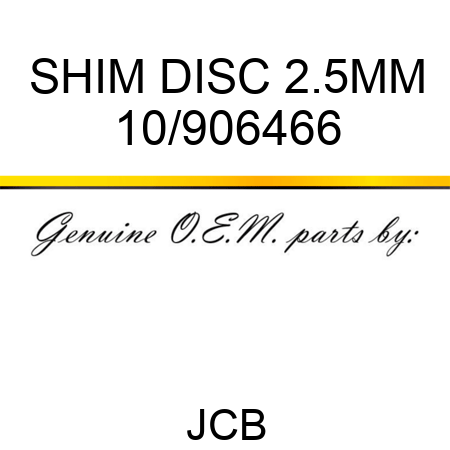 SHIM DISC 2.5MM 10/906466