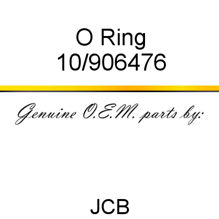 O Ring 10/906476