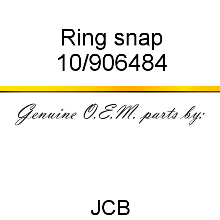 Ring, snap 10/906484