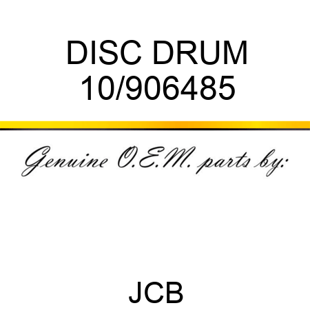 DISC DRUM 10/906485