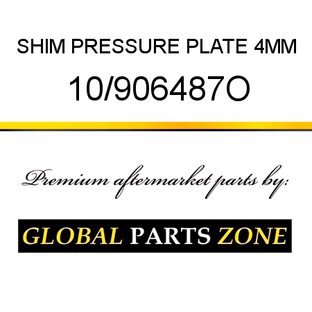 SHIM PRESSURE PLATE 4MM 10/906487O