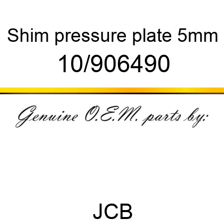 Shim, pressure plate 5mm 10/906490
