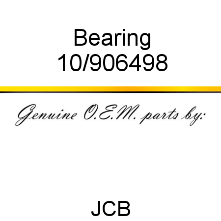 Bearing 10/906498