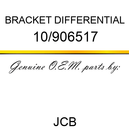 BRACKET DIFFERENTIAL 10/906517