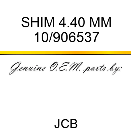 SHIM 4.40 MM 10/906537