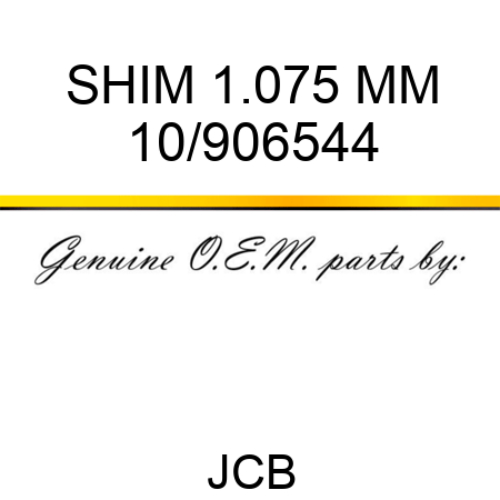 SHIM 1.075 MM 10/906544