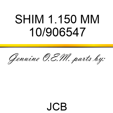 SHIM 1.150 MM 10/906547