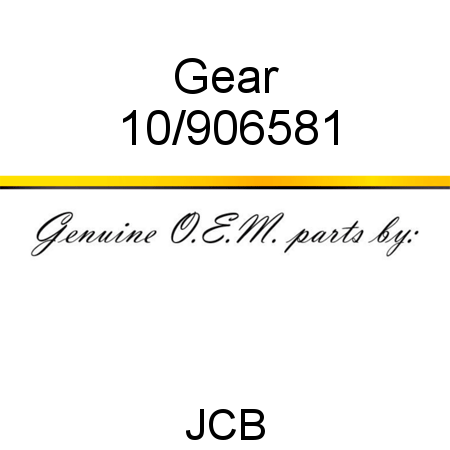 Gear 10/906581