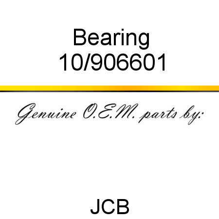 Bearing 10/906601