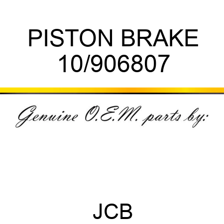 PISTON BRAKE 10/906807