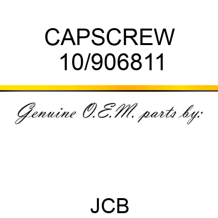 CAPSCREW 10/906811