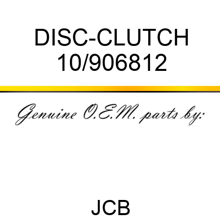 DISC-CLUTCH 10/906812