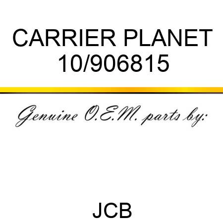 CARRIER PLANET 10/906815