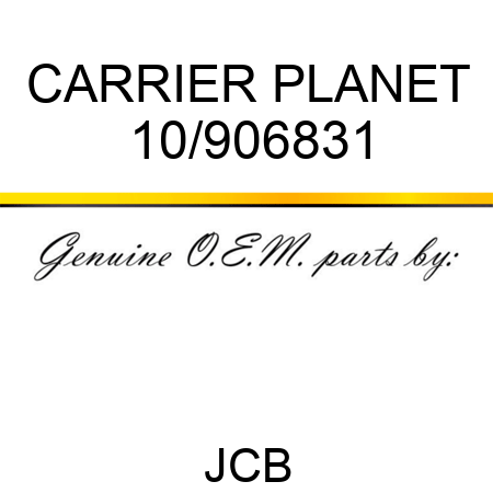 CARRIER PLANET 10/906831