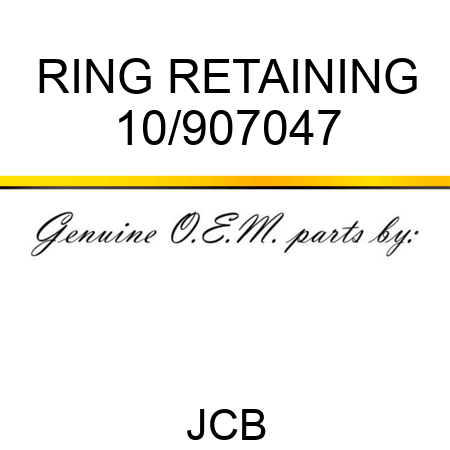 RING RETAINING 10/907047
