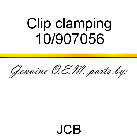 Clip, clamping 10/907056