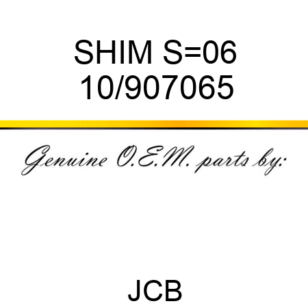 SHIM S=0,6 10/907065