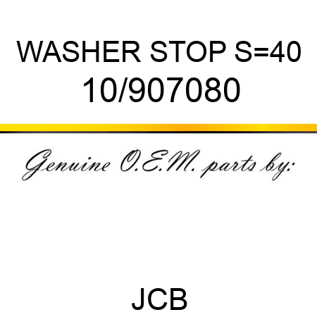WASHER STOP S=4,0 10/907080