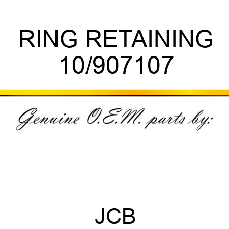 RING RETAINING 10/907107