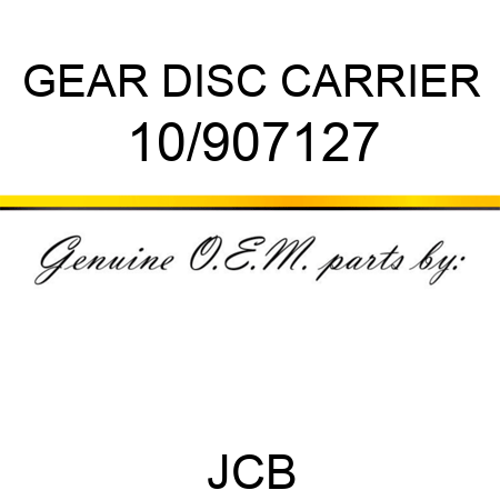 GEAR DISC CARRIER 10/907127