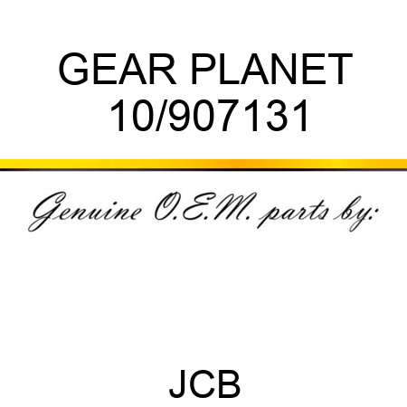 GEAR PLANET 10/907131