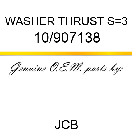 WASHER THRUST S=3 10/907138