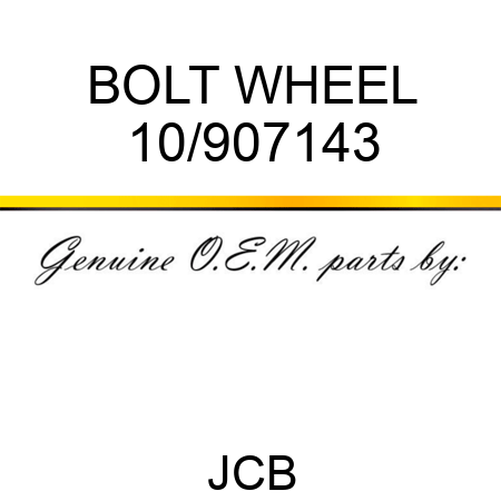 BOLT WHEEL 10/907143