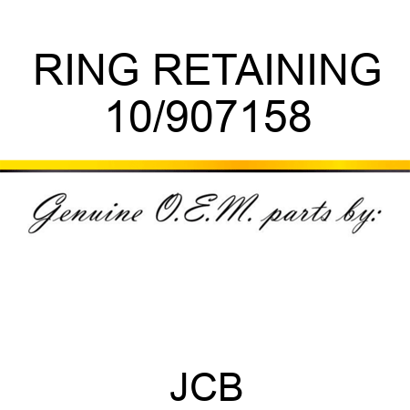 RING RETAINING 10/907158