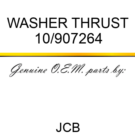 WASHER THRUST 10/907264