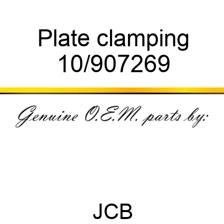 Plate clamping 10/907269