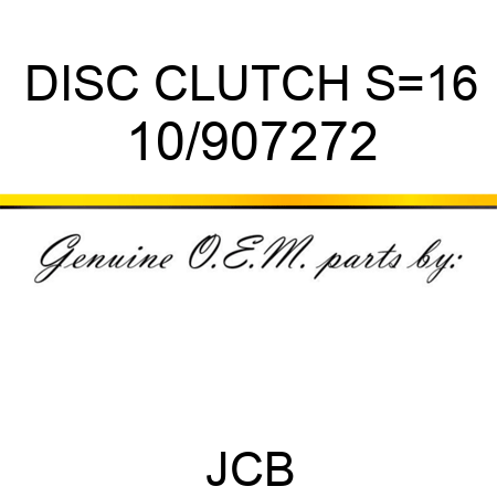 DISC CLUTCH S=1,6 10/907272