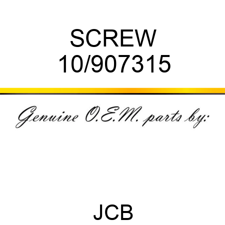 SCREW 10/907315