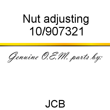Nut, adjusting 10/907321