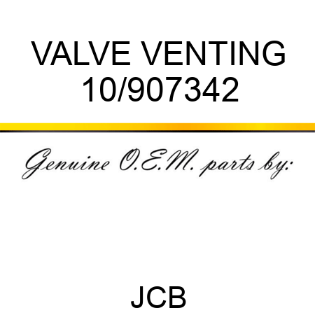 VALVE VENTING 10/907342