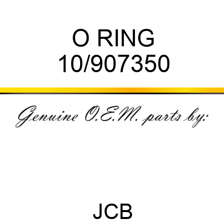 O RING 10/907350