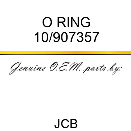 O RING 10/907357