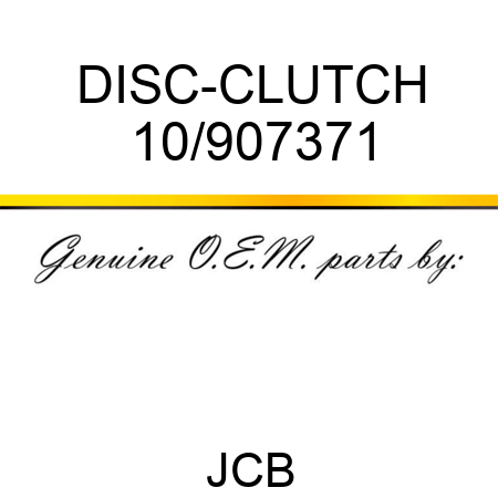 DISC-CLUTCH 10/907371