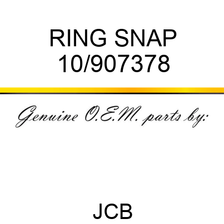 RING SNAP 10/907378