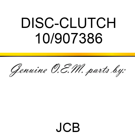 DISC-CLUTCH 10/907386