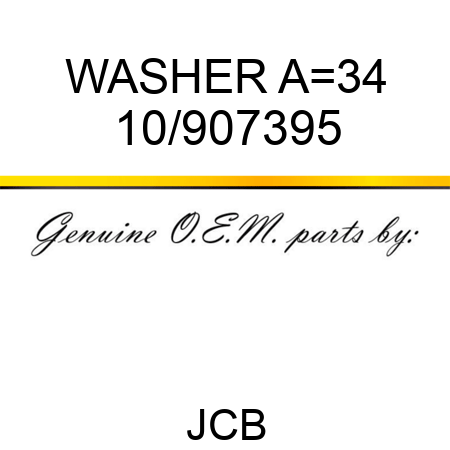 WASHER A=3,4 10/907395