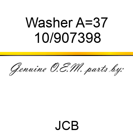 Washer A=3,7 10/907398