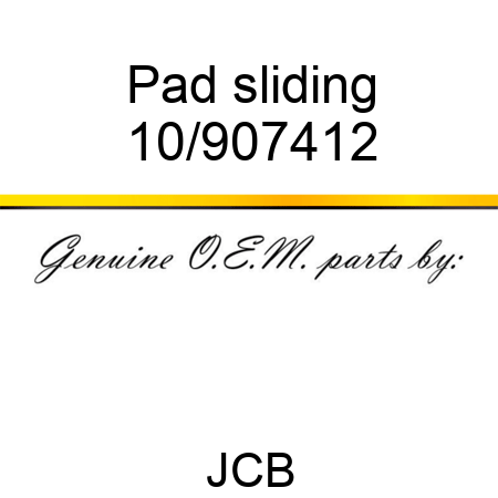 Pad sliding 10/907412