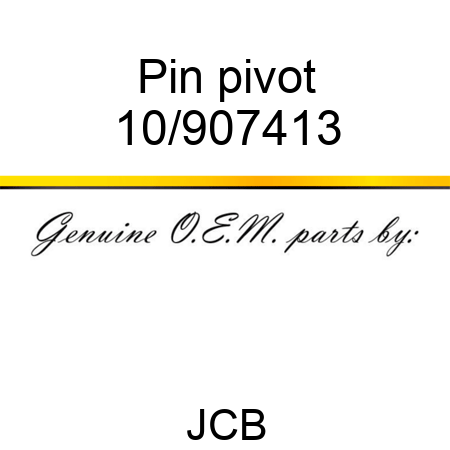 Pin pivot 10/907413
